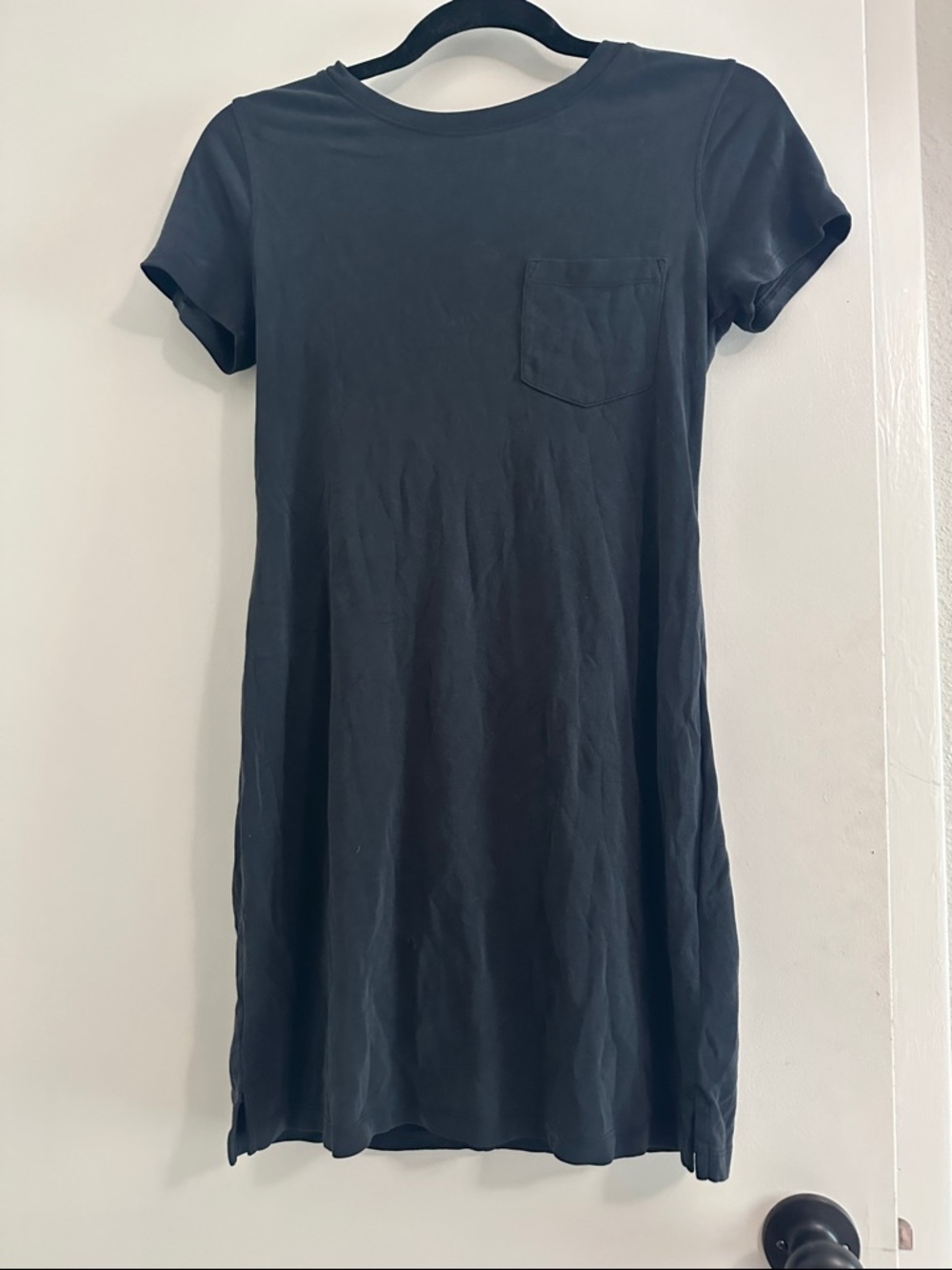 Abercrombie dark gray petite tshirt dress